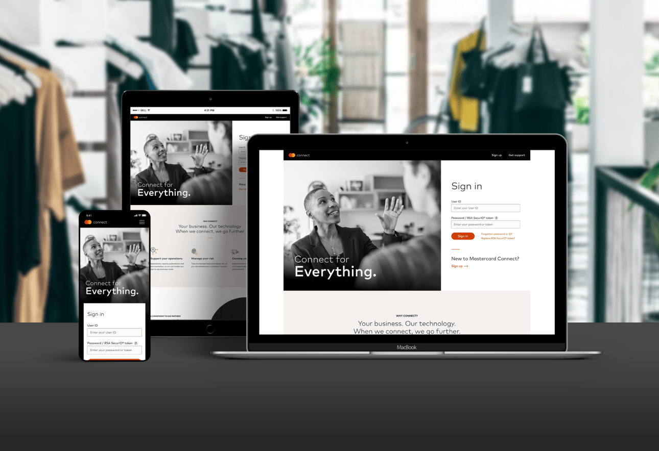 Mastercard Connect - UI Design project
